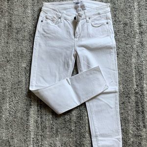 Paige Verdugo Crop White Smoke Jeans